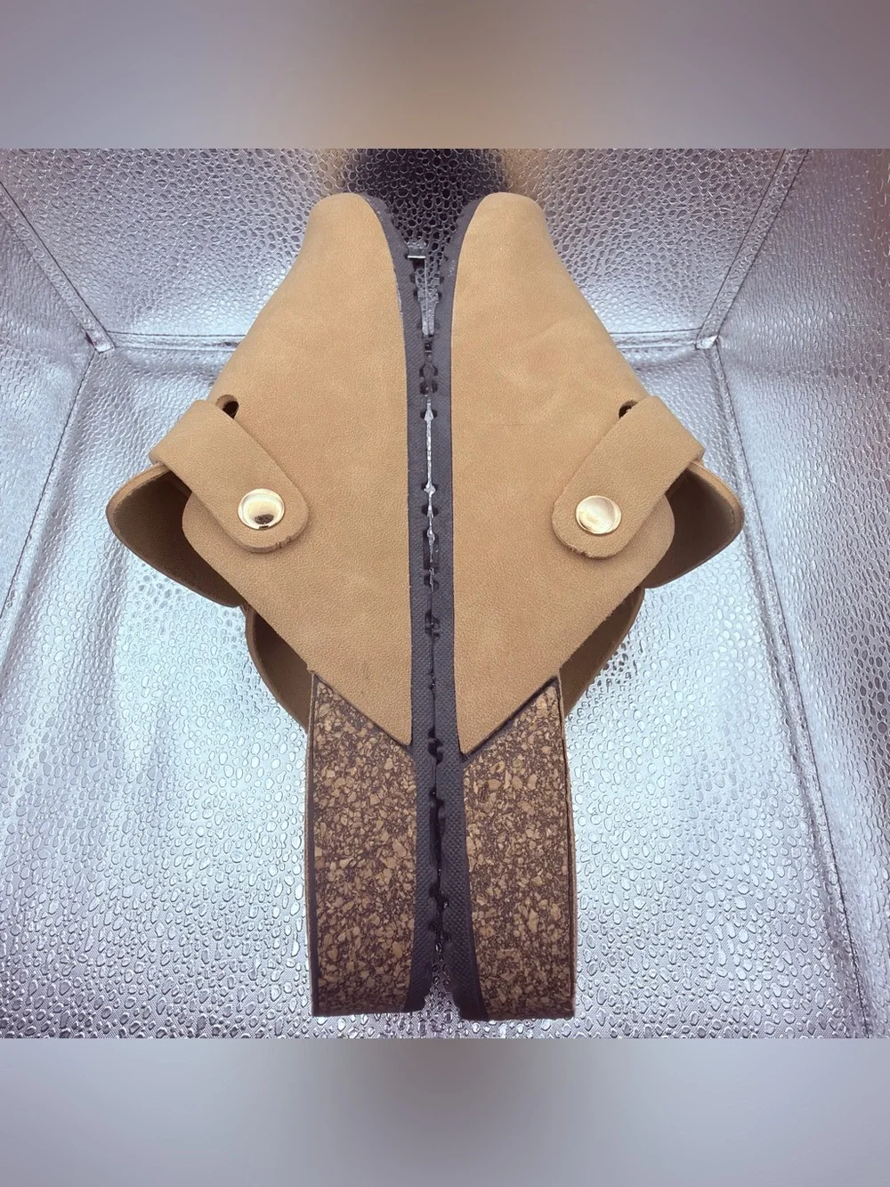 Women’s Buckle Clog Mule in Tan with Cushioned Footbed sole Mates 8 - Picture 6 of 8